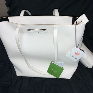 **HOST PICK**Kate Spade On Purpose White Leather Tote